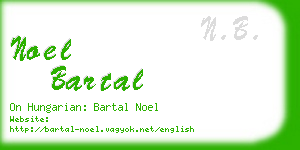 noel bartal business card